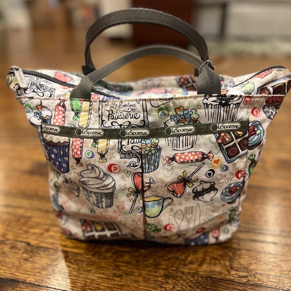 LeSportsac Cute Patisserie Print Small Zippered Bag